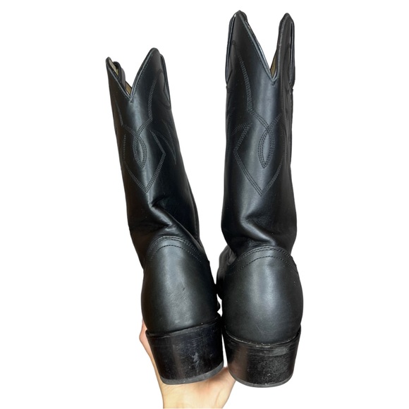 DURANGO Oil Resistant Black Leather Western Boots. Size 10.5 - Picture 4 of 10